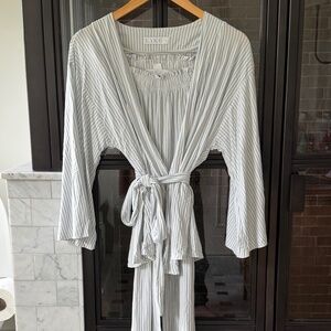 Lake Pajamas DreamModal Kimono Pajama Set in Fog, Small